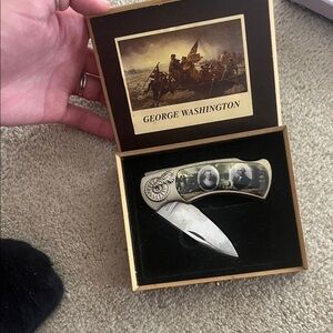 George Washington Commemorative Pocket Knife - Silver
